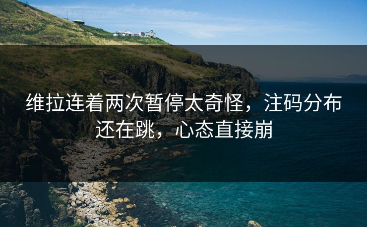 维拉连着两次暂停太奇怪，注码分布还在跳，心态直接崩